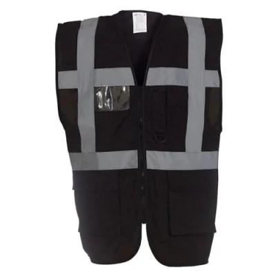 Image of YOKO Hi Vis Executive Waistcoat M Black