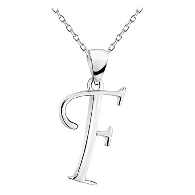 Image of Sofia Milani Women&#039;s Necklace 925 Silver F Letter Pendant 50358