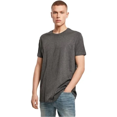 Image of Build Your Brand Men&#039;s T Shirt Round Neck Charcoal XS