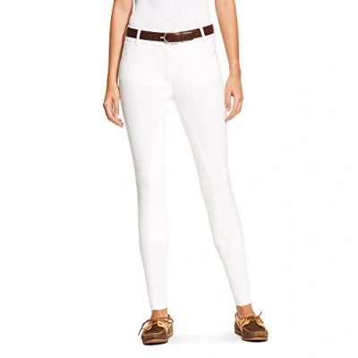 Image of Ariat Heritage Womens White Full Seat Breech Cotton Size 28 Regular
