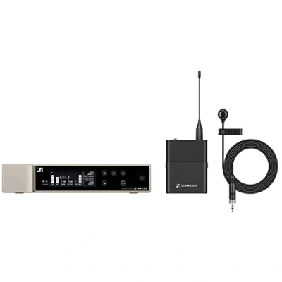 Image of Sennheiser EW D ME4 Lavalier Microphone Set with Digital Wireless Technology, UHF Transmission, and Mobile App Control