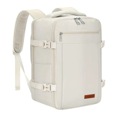 Image of MOCOCITO Cabin Bags 40x20x25 Underseat for Ryanair Travel backpack Bag Carry On Laptop Fit 15.6’’ with Cable Hole Hand Luggage Bag,20L（white）