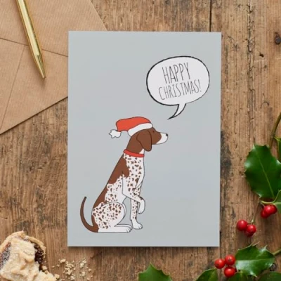 Image of German Shorthaired Pointer Christmas Card