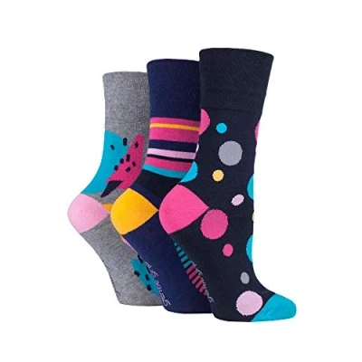 Image of Gentle Grip NEW: 6 Pairs Ladies No Elastic Socks 4 8 uk, 37 42 eur (4 eur, GG189)