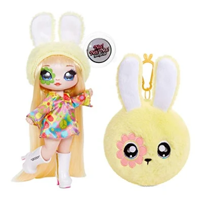 Image of Na Surprise 2 in 1 Fashion Doll and Plush Purse Collectable Series 4 Bebe Groovy