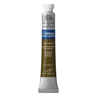 Image of Winsor &amp; Newton Cotman Raw Umber Watercolour Tube 8ml