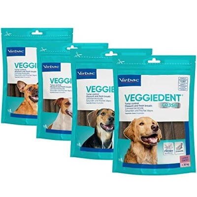 Image of Virbac VeggieDent 15 Strips for Dogs Under 10kg Size S