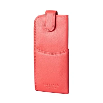 Image of Real leather Glasses Case in Bright Red genuine spectacle pouch ladies mens