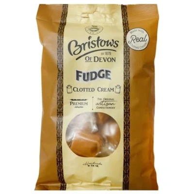 Image of Bristows Of Devon Clotted Cream Fudge Sweets 150g