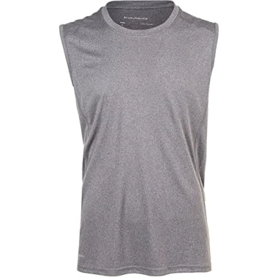 Image of Endurance Men&#039;s Tank top, Landeer M Extra Quick Drying Thanks to Dry Technology, Dark Grey Blend, XS