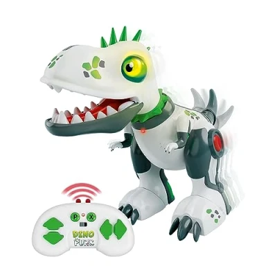 Image of Xtrem Bots DinoPunk Robot Toy Remote Control Dinosaur Kids 5 Years or More Programmable 20 Actions Toys For Boys And Girls