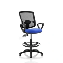 Image of Eclipse Plus II Lever Operator Chair Mesh Back Blue Seat loop Arms