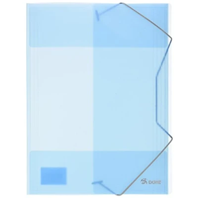 Image of dohe 90404 Folder with Elastic Bands A4 Polypropylene, Blue