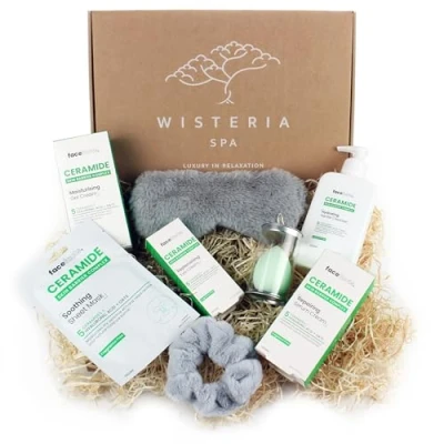 Image of Wisteria Spa Advanced Ceramide Strengthening Pamper Hamper Gift Set For Women