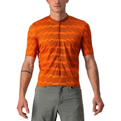 Image of CASTELLI 4522007 613 UNLTD STERRATO JRSY Sweatshirt Men&#039;s Spice Orange/Orange Rust XXL