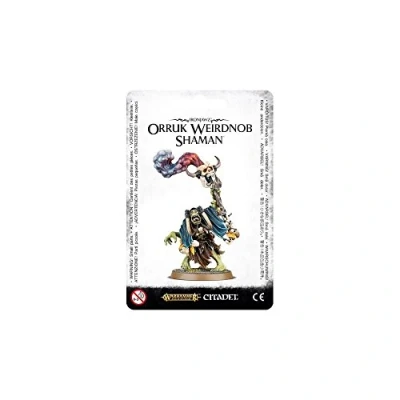 Image of Games Workshop 99070209005 &quot;Ironjawz Orruk Weirdnob Shaman Miniature Game,Black,5.4 x 3.3 1.3 cm; 10 Grams