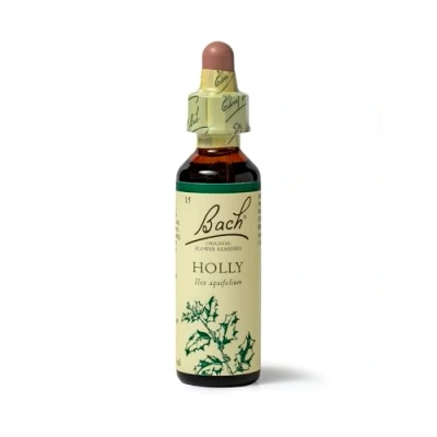 Image of Bach Original Flower Remedies (Holly) Stand Your Ground, Goodwill Towards Others, Emotional Wellness, Natural Essence, 20ml