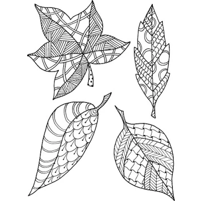 Image of Lindsay Mason Designs LM Leaves Set Ready to Go Clear Stamp