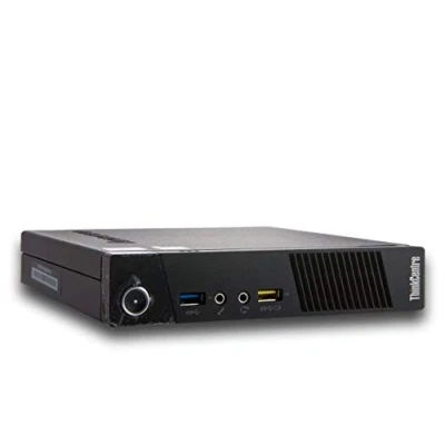 Image of Lenovo ThinkCentre M93p USDT Tiny Quad Core i5 4570T 256GB SSD Hard Drive 8GB Memory Win 10 Pro WiFi Mini PC Desktop Computer Refurbished, Black (Renewed)
