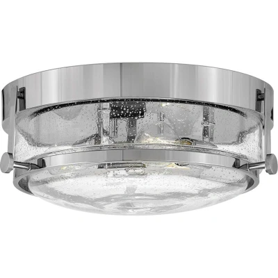 Image of Harper 3 Light Flush Ceiling Light, Polished Chrome