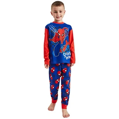 Image of Marvel Boys Spiderman Pyjamas Comics Character Nightwear (2_years, 3_years, regular, Spiderman)