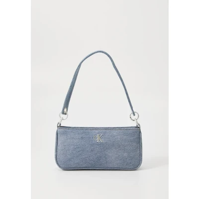 Image of Calvin Klein Jeans Shoulder Pouch Strap Handbag, Women&#039;s, Size: ONE, Denim