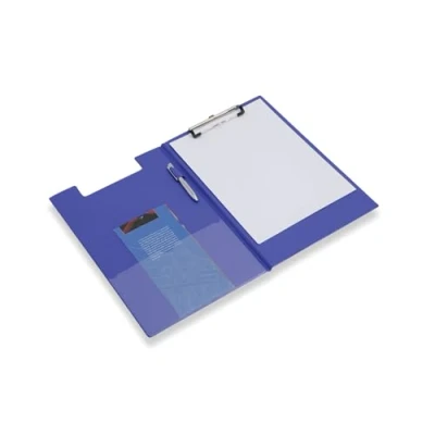 Image of Rapesco VFDCB0L3 Foldover Clipboard with Pocket, A4+, Blue