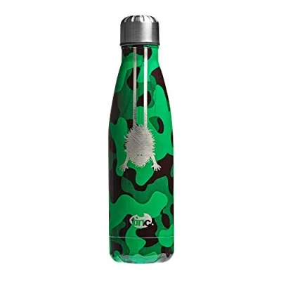 Image of Tinc Insulated Stainless Steel Water Bottle Hot &amp; Cold Drinks 500ml CapacityLeakproof Lid Green, HCWBHUGR