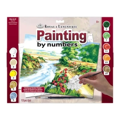 Image of Royal &amp; Langnickel PAL13 Poppy Field Painting by Numbers Kit