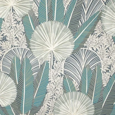 Image of SOPHIE LAURENCE Green Leaf Wallpaper, Metallic Gold Shimmer, Textured Bedroom Paste to Wall Office Living Room