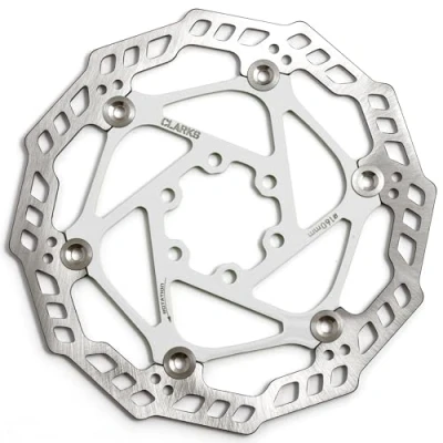 Image of Clarks Stainless Steel Floating Rotor Cycle Component White, 180 mm
