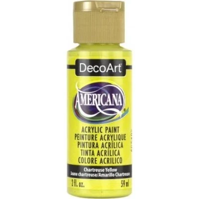 Image of Deco Art Americana Acrylic Paint 2oz Chartreuse Yellow, Other, Multicoloured, 3.37x3.37x9.98 cm