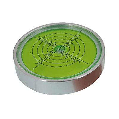 Image of UMEI 645645 Green Universal Metal Horizontal Bubble high Precision Level Round Ruler Calibration Tape Installation 10 &#039; / 2mm (74X15mm)