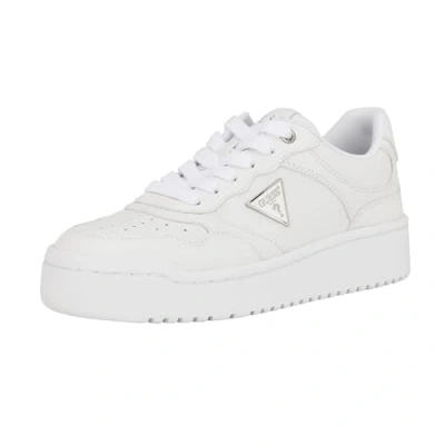 Image of GUESS Women&#039;s Miram Sneaker, White 140, 4.5 UK