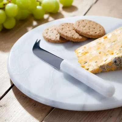 Image of Judge White Marble Cheese Board &amp; Knife 26cm/10