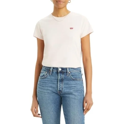Image of Levi&#039;s Women&#039;s The Perfect Tee Chesthit Logo T Shirt, Potpourri, L