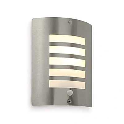 Image of Bianco PIR Lights Outdoor Outside Mains Powered Security with Motion Sensor IP44 Rated Wall E27 LED Compatible
