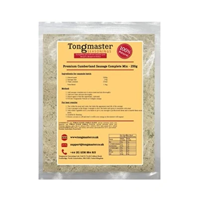 Image of Tongmaster Premium Cumberland Sausage Complete Mix 250 g (Pack of 2)