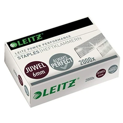 Image of Leitz Juwel staples 6 mm, box with 2000 pieces, galvanized, 56420000