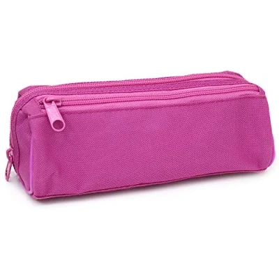 Image of Fashion Stationery Pink Pencil Case for Teenagers High Secondary School Boys Kids Students and Girls Large 2 Compartment Cases