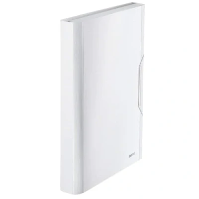 Image of Leitz A4 Expanding File with 6 Compartments, Elastic Band Fastener, Arctic White, Style Range, 39570004