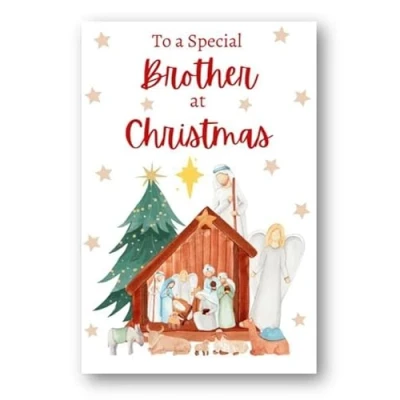 Image of Second Ave Brother Christmas Nativity Xmas Holiday Festive Greetings Card