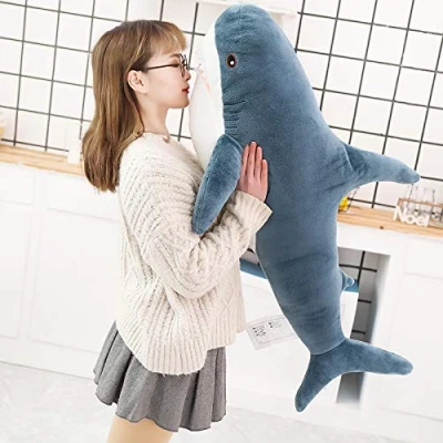 Image of XIAOHONG 78cm Large Shark Stuffed Animal,Soft Cushion Pillow Plush Pillows Toy Throw Pillow,Chubby Kid&#039;s Room Décor Women Kids Gift