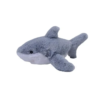 Image of Wild Republic EcoKins Mini Great White Shark Stuffed Animal 8 inch, Eco Friendly Gifts for Kids, Plush Toy, Handcrafted Using 7 Recycled Plastic Water Bottles