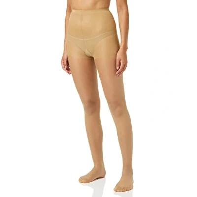 Image of 1 Pair Natural Tan 10 Denier Run Resist Tights Ladies Medium Charnos