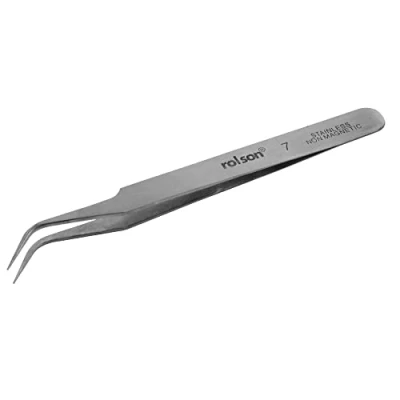 Image of Rolson 59100 No 7 Stainless Steel Tweezers