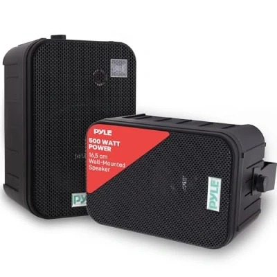 Image of Pyle Bluetooth Lautsprecher, Box, Musikbox, Lautsprecher Boxen, Soundbox, speaker, Loudspeaker, Wetterfeste 16,5cm Musikboxen, Wand /Deckenmontage, Musik für Pool, Party, Außen/Innenbereich
