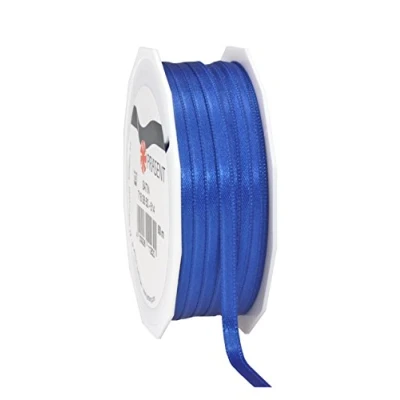 Image of C.E. Pattberg SATIN royal blue gift ribbon, 55 yards for Wrapping Gifts, 0.24 inches width, Ribbon Decorating &amp; Crafting, Decorative every occasion