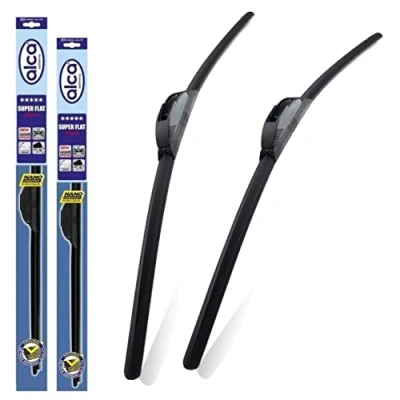 Image of Fits Vauxhall Movano 2010 2022 Alca Germany Front Windscreen Wiper Blades Replacement Set 26&quot;26&#039;&#039; Hook ASF2626H