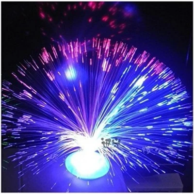 Image of Gemini_mall® Colour Changing Fibre Optic Fountain Night Light Calming Lamp Battery Operated Bedroom Table Centerpiece Decorations Mood for Birthday Christmas Valentine&#039;s Day Party
